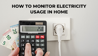 A man is calculating electricity usage in home